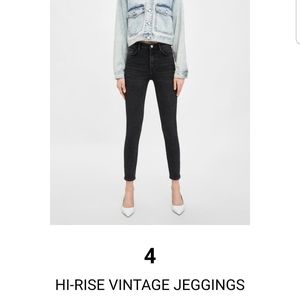 Zara vintage high raise jeggings